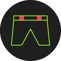 shorts glyph cirkel icoon vector