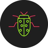 insect glyph cirkel icoon vector