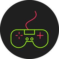 videogame glyph cirkel icoon vector