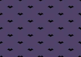 donker patroon met zwarte vleermuizen op paarse achtergrond. Halloween feestelijke herfstdecoratie. Oktober vakantie print voor papier printen, textiel en design vector