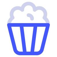 popcorn icoon voedsel en dranken voor web, app, uiux, infografisch, enz vector