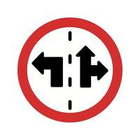 Vector Lane control teken pictogram