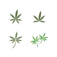 vector cannabis of marihuana pictogram logo voor medische of farmaceutische industrie