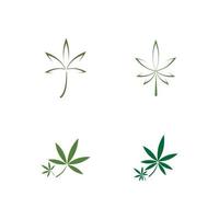 vector cannabis of marihuana pictogram logo voor medische of farmaceutische industrie