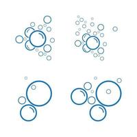 bubble water vector illustratie ontwerpsjabloon