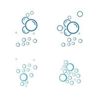 bubble water vector illustratie ontwerpsjabloon