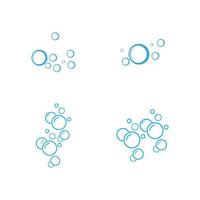 bubble water vector illustratie ontwerpsjabloon