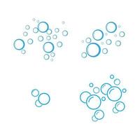 bubble water vector illustratie ontwerpsjabloon