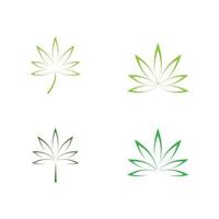 vector cannabis of marihuana pictogram logo voor medische of farmaceutische industrie