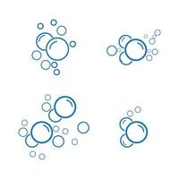 bubble water vector illustratie ontwerpsjabloon