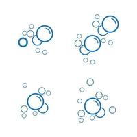 bubble water vector illustratie ontwerpsjabloon