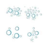 bubble water vector illustratie ontwerpsjabloon