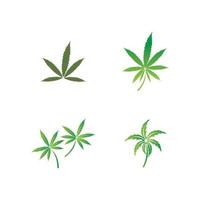 vector cannabis of marihuana pictogram logo voor medische of farmaceutische industrie