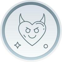 demon lineair knop icoon vector