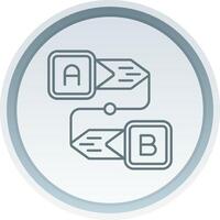 diagram lineair knop icoon vector