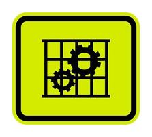 ppe pictogram. gebruik bewakers bescherming symbool teken isoleren op witte achtergrond, vector illustratie eps.10