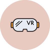 vr bril vecto icoon vector