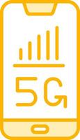 5g smartphone vecto icoon vector