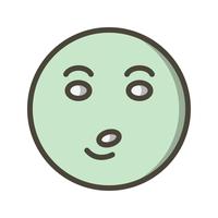 Fluitje Emoji Vector Icon