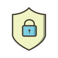 Online bescherming Vector Icon