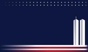 illustratie vectorafbeelding van patriot dag achtergrond. geschikt om te plaatsen op 11 september evenement op verenigde staten van amerika. vector