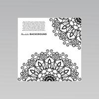 decoratieve mandala ontwerp achtergrond. vector