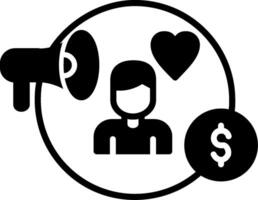 affiliate marketing vector pictogram