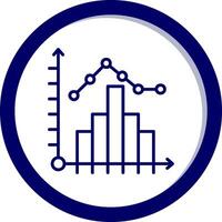 histogram vector icoon