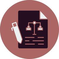 contract vector pictogram