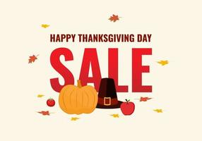 thanksgiving day promo verkoop flyers op de witte achtergrond. vector