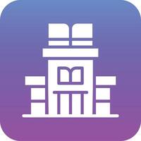 bibliotheek gebouw vector icoon