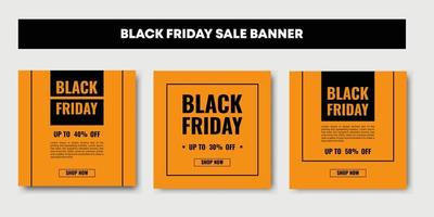 black friday sale postbanner, modemarktontwerp, advertentie vector