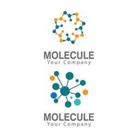 molecuul symbool embleemontwerp sjabloon vector illustratie