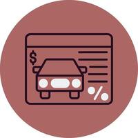auto lening vector icon