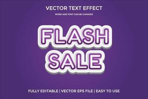 flash verkoop paarse kleur vector teksteffect