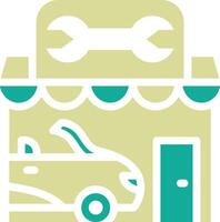 auto reparatie winkel vector icon