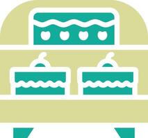 cakes vitrine vector icoon