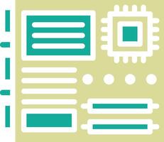 moederbord vector pictogram
