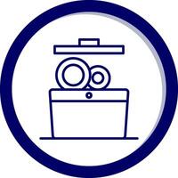 schotel wasmachine vecto icoon vector