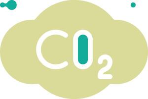 co2 vector icoon