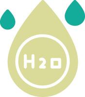 h2o vector icoon