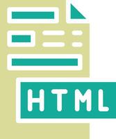 html het dossier vector icoon