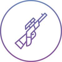 sniper rifle vector icon