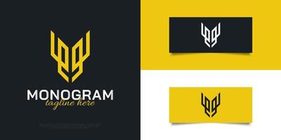 abstracte m monogram logo ontwerpsjabloon. eerste letter m logo-ontwerp vector