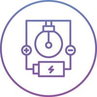 elektrisch stroomkring vector icoon