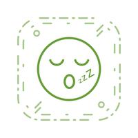 Slaap Emoji Vector Icon