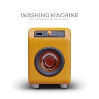 huis apparaat. modern machine voor het wassen kleren. concept van wasserij elektrisch uitrusting vector