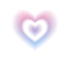 wazig roze hart aura. modieus y2k stijl. vector illustratie.