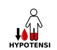 hypertensie en hypotensie vector illustratie