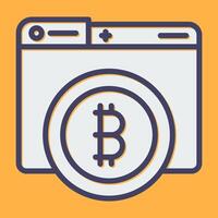 bitcoin vector pictogram
